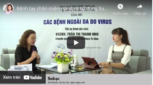 Sử dụng Subạc bôi cho trẻ  tay chân miệng có an toàn không?